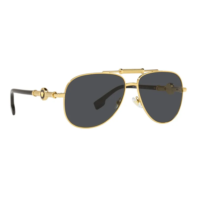 VERSACE Eyewear Aviator Frame Sunglasses-2