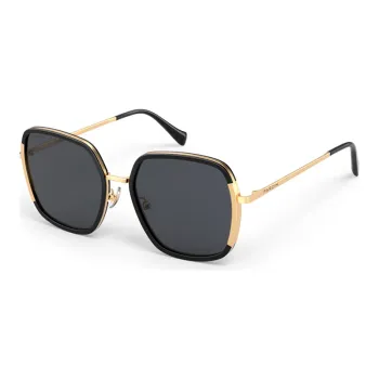 PARZIN Irregular Shape Sunglasses Women's Tea Brown