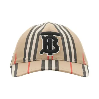 Burberry Vintage Check Cotton Monogram Motif Baseball Cap