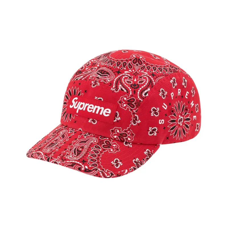 Supreme Bandana Camp Cap-12