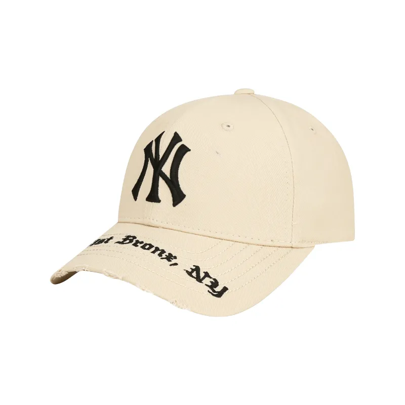 MLB Cotton Baseball Caps CPKP Unisex Black/Beige-2