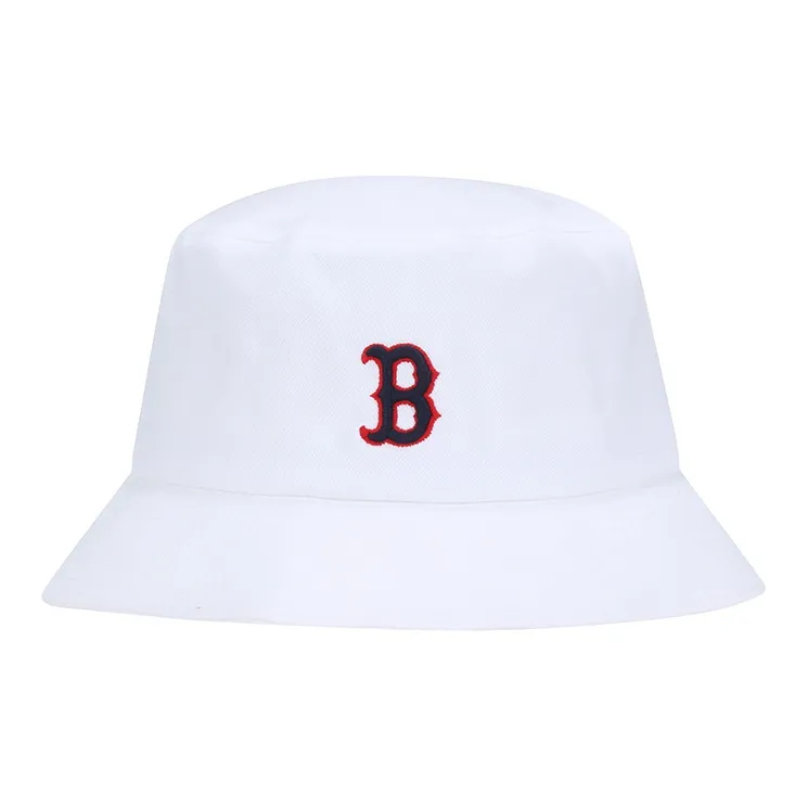 MLB Boston Red Sox Polyester Bucket Hats Unisex Black/Beige/White-12