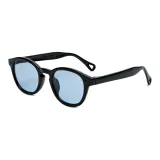 Black Frame with Blue Polarized Lens