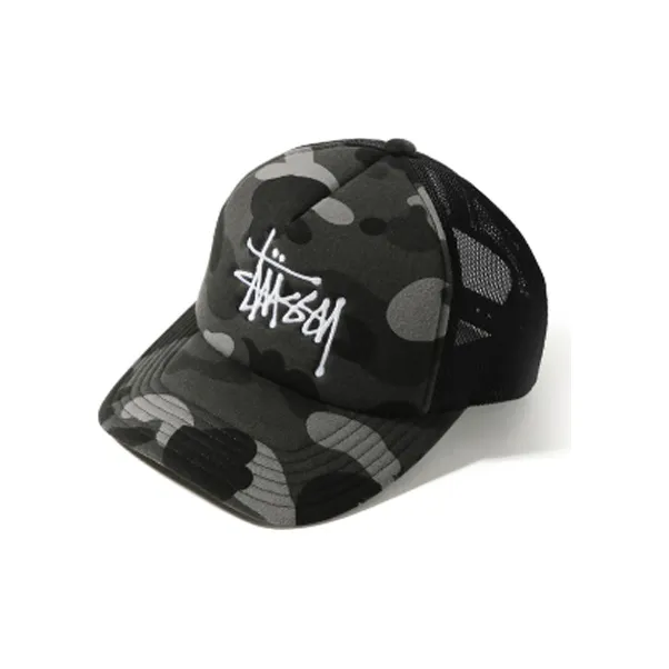 Bape X Stussy Trucker Cap-0