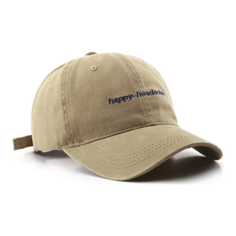 BAIJUAN Cotton Baseball Caps Unisex Jasper, Navy Blue, Khaki-2