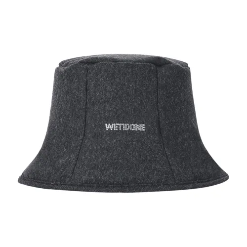 WE11DONE Bucket Hats Unisex Gray