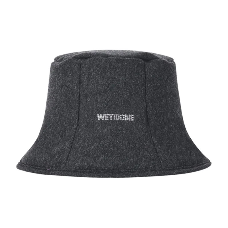 WE11DONE Bucket Hats Unisex Gray-0
