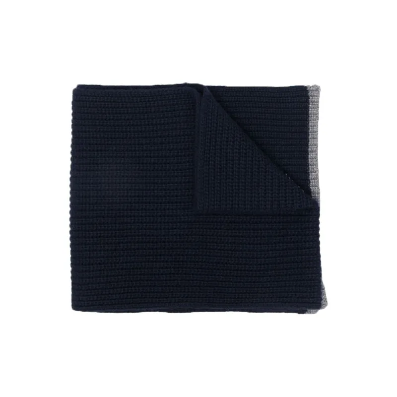 EMPORIO ARMANI Logo Embroidered Beanie Scarf Set-1