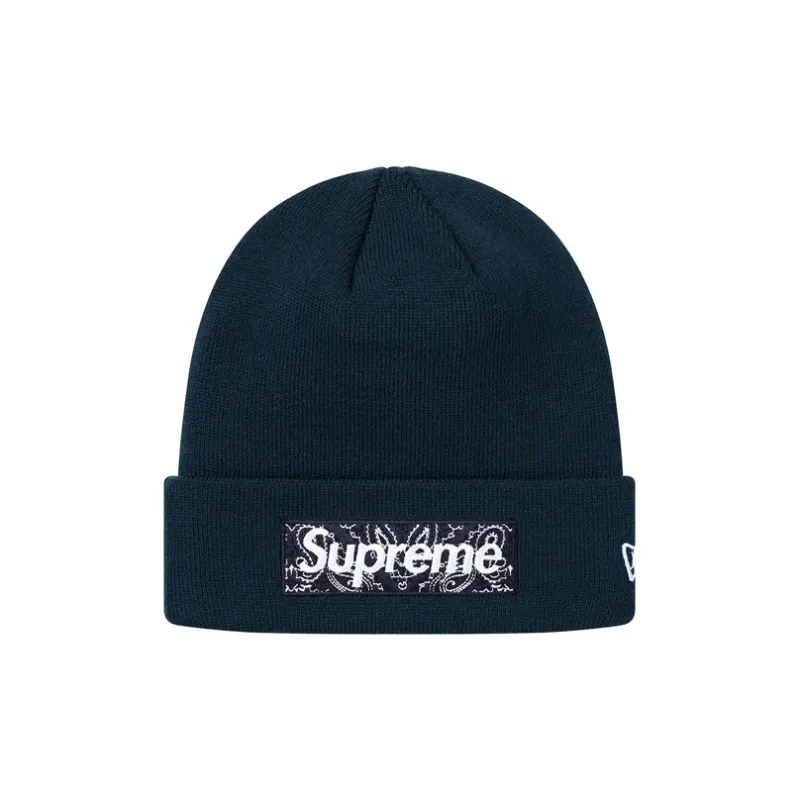 Supreme X New Era Box Logo Beanie-0