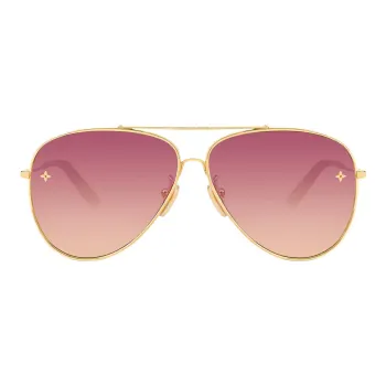 LOUIS VUITTON Pilote Alloy Frame Aviator Sunglass Women's Gradient Pink