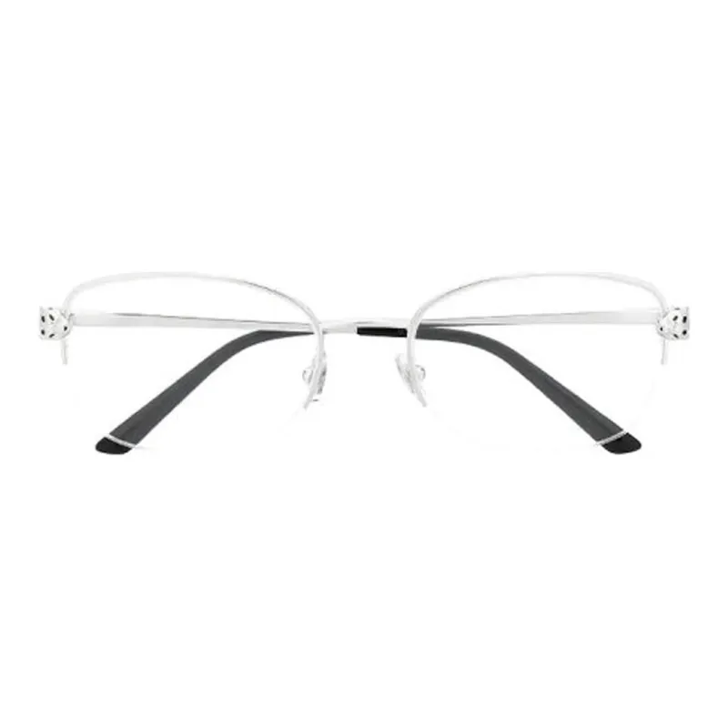 Cartier Eyeglass Frames Unisex Silver-1