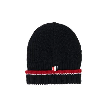 THOM BROWNE Knitted Merino Beanie Hat
