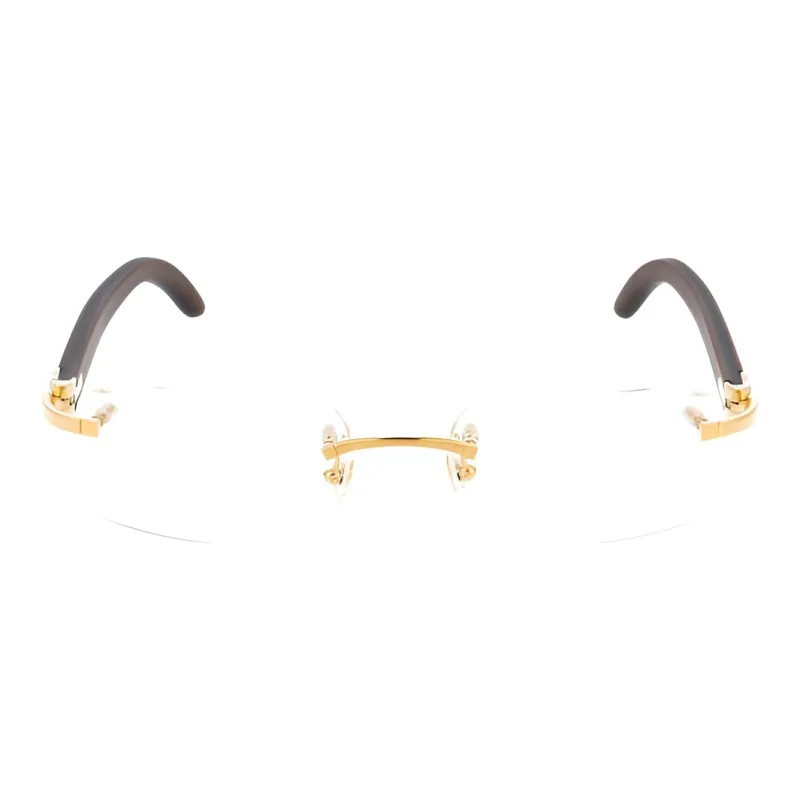 Cartier Rimless Rectangular Frame Glasses-1