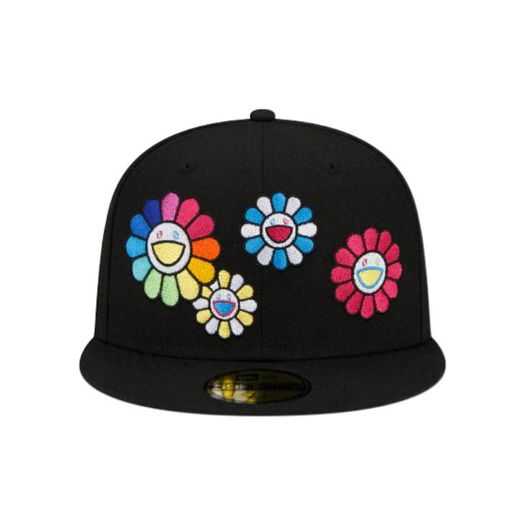 New Era Cotton Baseball Caps Unisex Black 7 1/8 Box Not