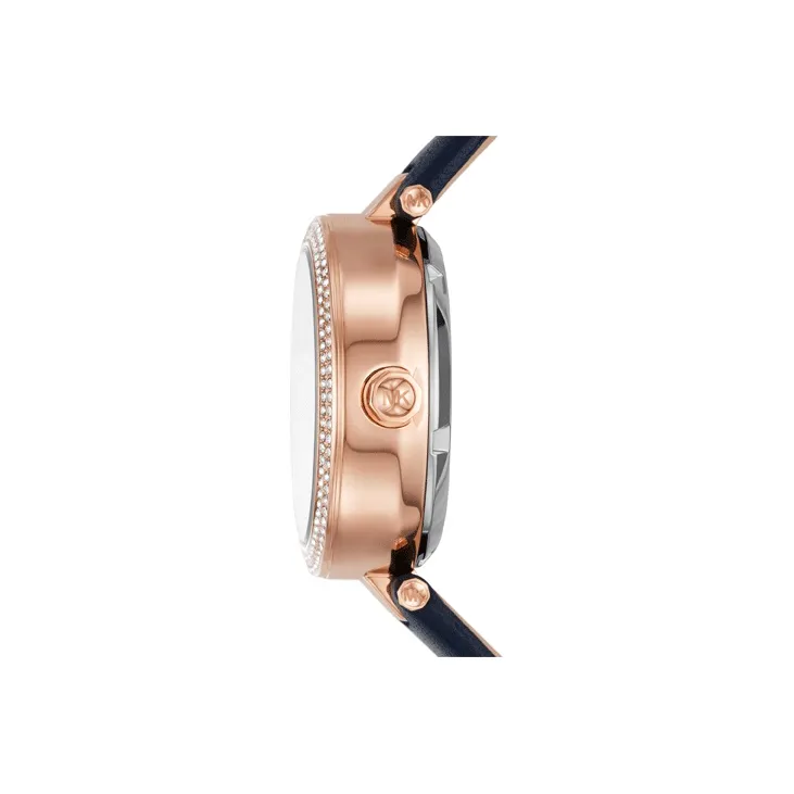 MICHAEL KORS PARKER Collection Wrist Watch Automatic Mechanical Movement Leather Watch Bands White Dial Women's Watch-1