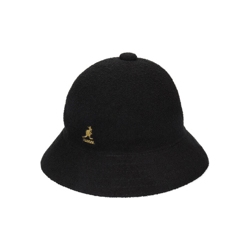 即納★入手困難★KANGOL★SMU NYLON BUCKET HAT★K4334SM BLACK Kangol Optic Casual - Black/S at Amazon Women's Clothing store