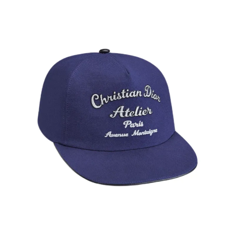 DIOR Baseball Caps Men Marine Blue-0