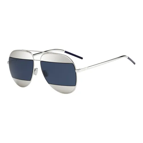 DIOR Sunglasses Unisex Silver Gray/Blue