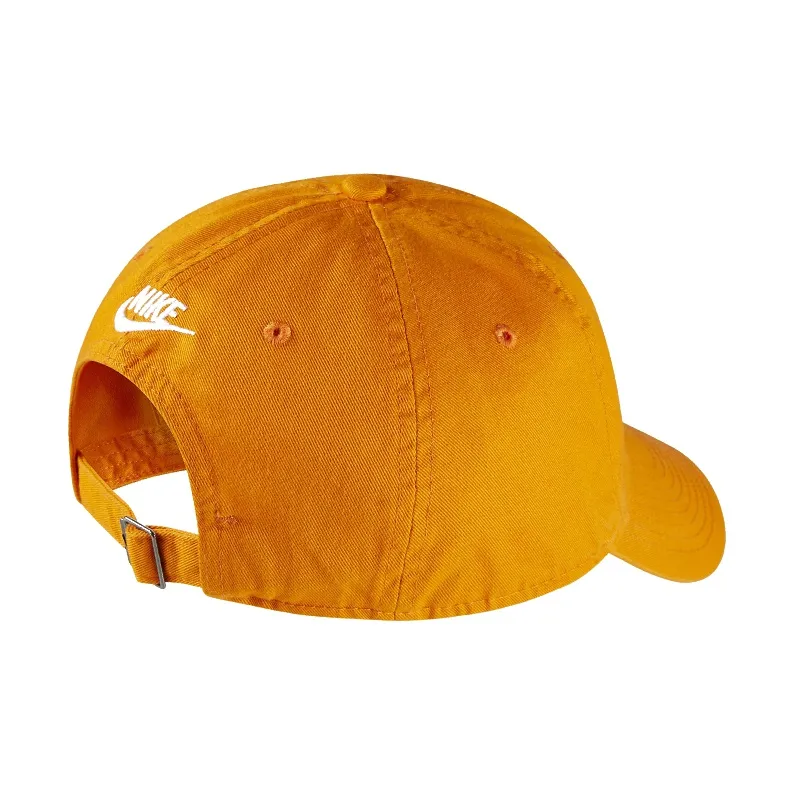 Nike Sportswear Cotton Baseball Caps Unisex Lava Orange White-1