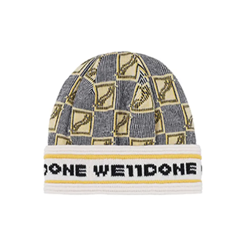 WE11DONE Beanies Unisex Green-0