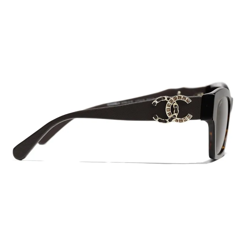 CHANEL Sunglasses Unisex Brown-2