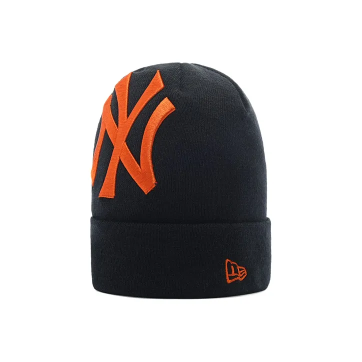 New Era Polyester Beanies Unisex Black-1