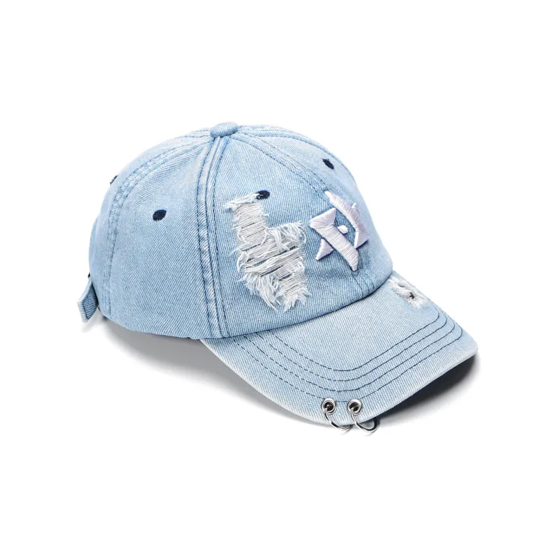 XXOFF Baseball Caps Unisex Denim Blue-3