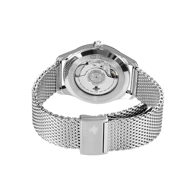 GUCCI G-Timeless Collection Wrist Watch Automatic Mechanical Movement Stainless Steel Strap White Dial Women's Watch-2