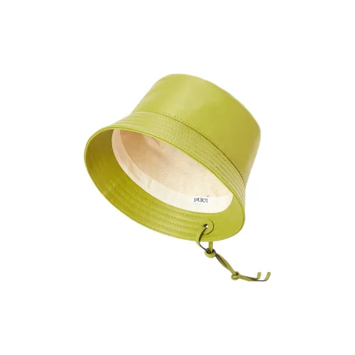 LOEWE Bucket Hats Unisex Lime Yellow
