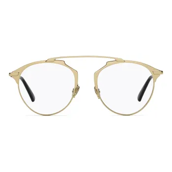 DIOR Eyeglass Frames Unisex Gold