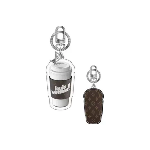 LOUIS VUITTON Everyday LV Coffee Cup Bag Charm And Key Holder 