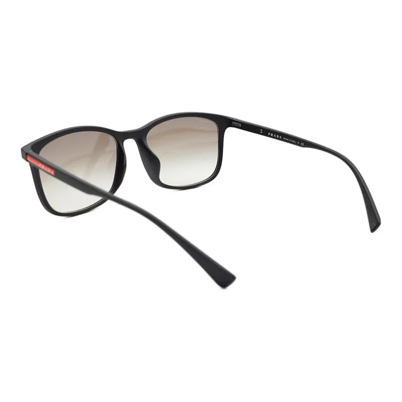 PRADA Rectangular Sunglasses Men's Black/Gray Gradient-2