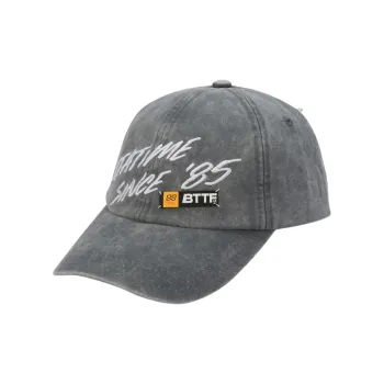 LINING Back To The Future Co-branded Collection Baseball Caps Unisex Washed Gray