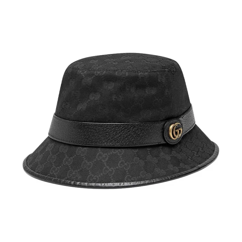 GUCCI Gg Canvas Bucket Hat With Double G-1