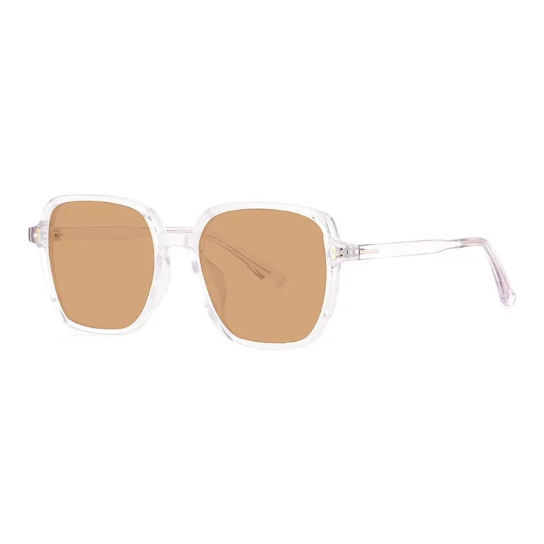 MUZU TR/Memory Plastic Square Sunglasses Unisex-4
