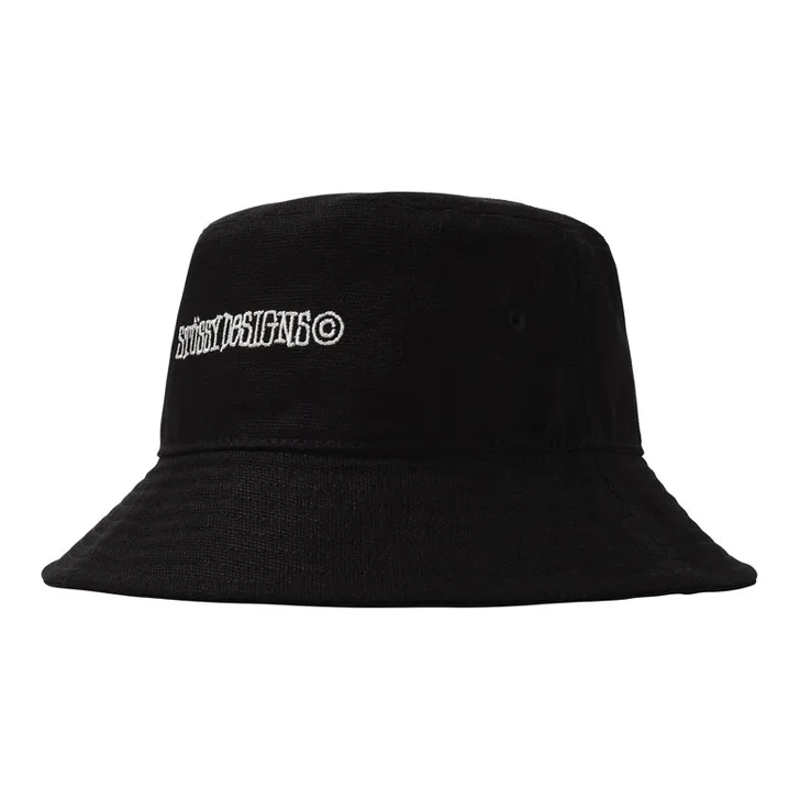 Stussy Canvas Wide Brim Bucket Hat-1