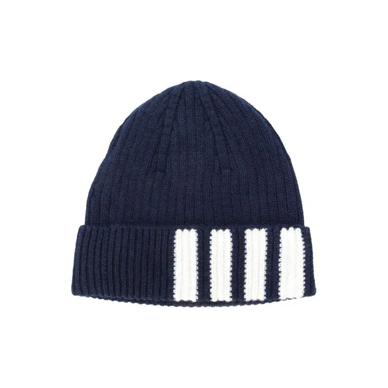 THOM BROWNE 4 Bar Knitted Beanie-1