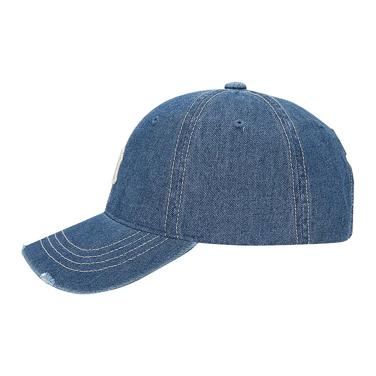 MLB Distressed Denim Baseball Caps Unisex-8
