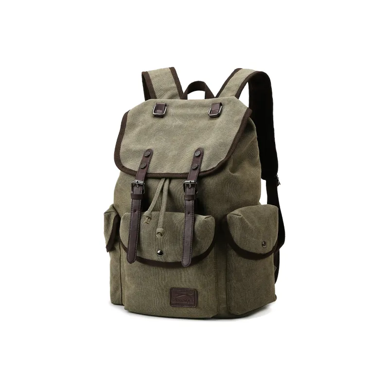 Slazenger Canvas Laptop Backpack Large Size Men's Cool Gray-11