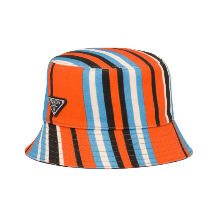 Prada orange bucket hat sale