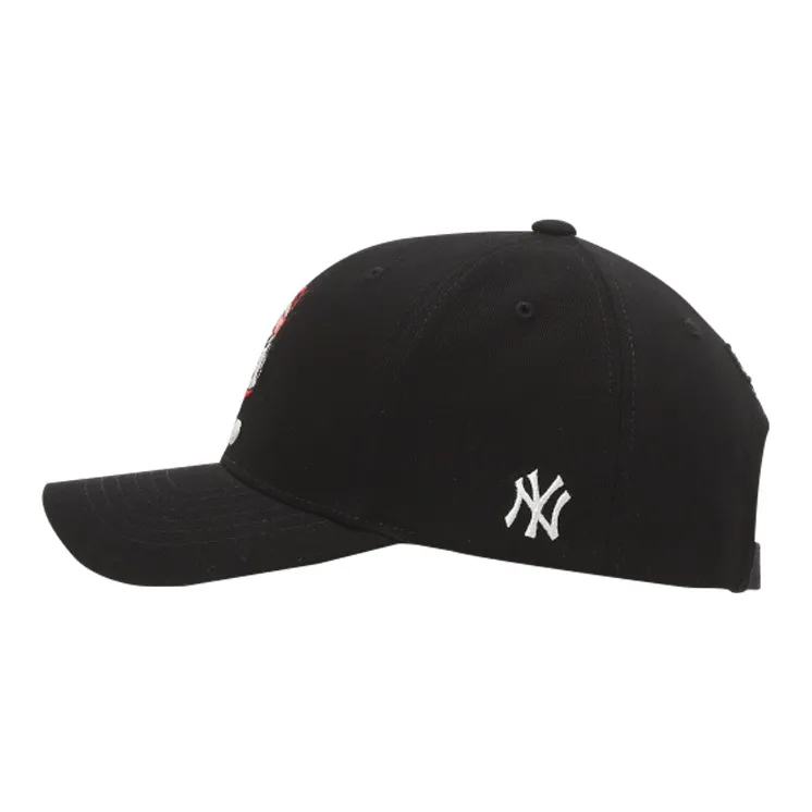 MLB Polyester Baseball Caps Unisex Black/Gray White-2
