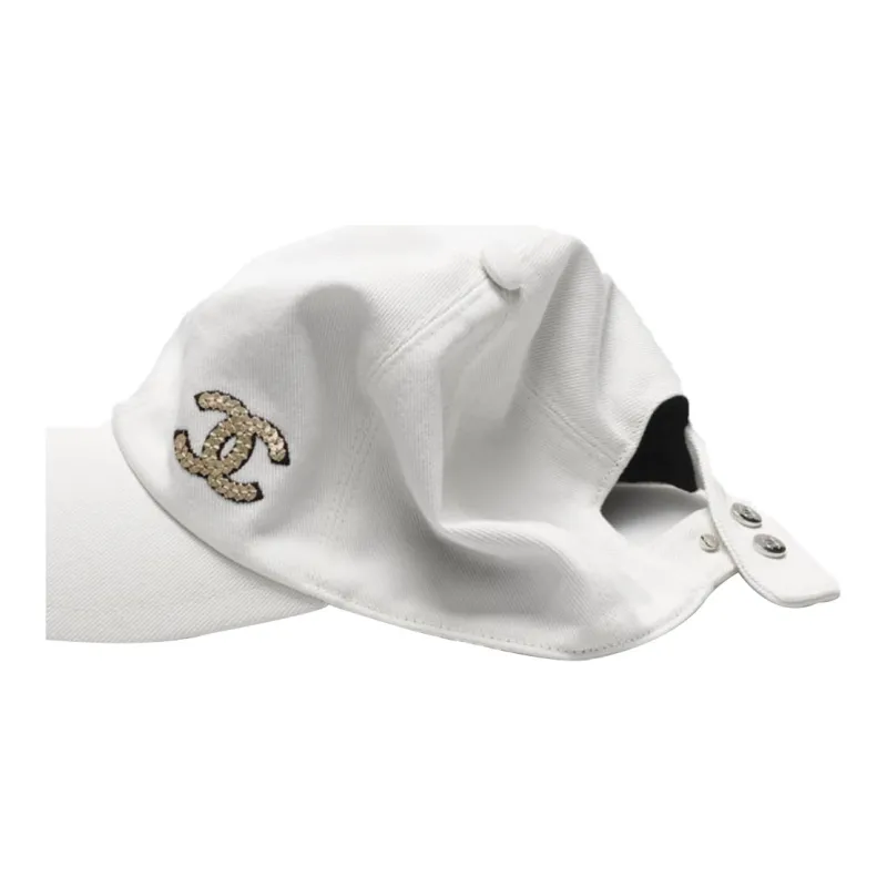 CHANEL Baseball Caps Unisex Ivory White-1