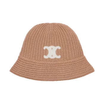 CELINE Triomphe Cloche Beanie In Cashmere