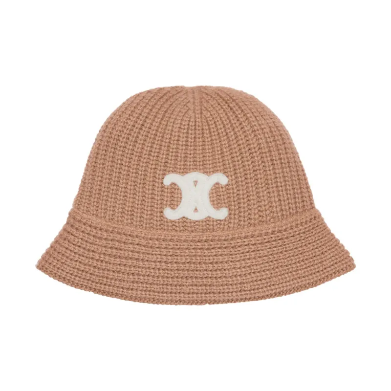 CELINE Triomphe Cloche Beanie In Cashmere-0