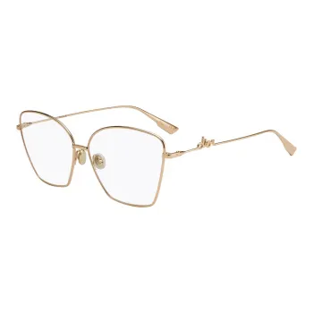 DIOR Eyeglass Frames Unisex Gold