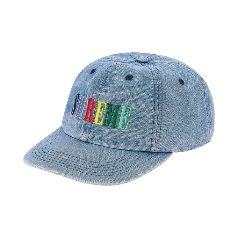 Supreme Multi Color Logo 6 Panel-1