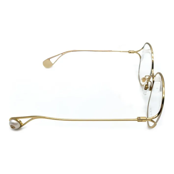GUCCI Eyeglass Frames Unisex Metallic-3