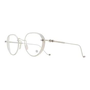 Chrome Hearts Eyeglass Frames Unisex Silver