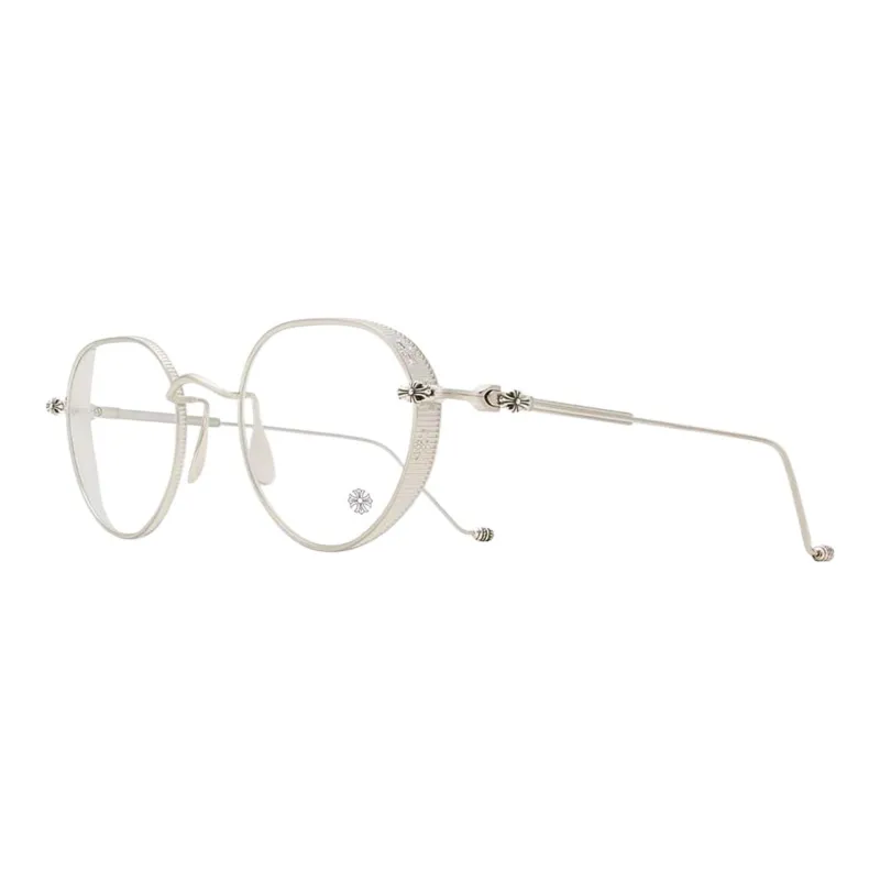 Chrome Hearts Titanium Alloy Round Eyeglass Frames Unisex-0