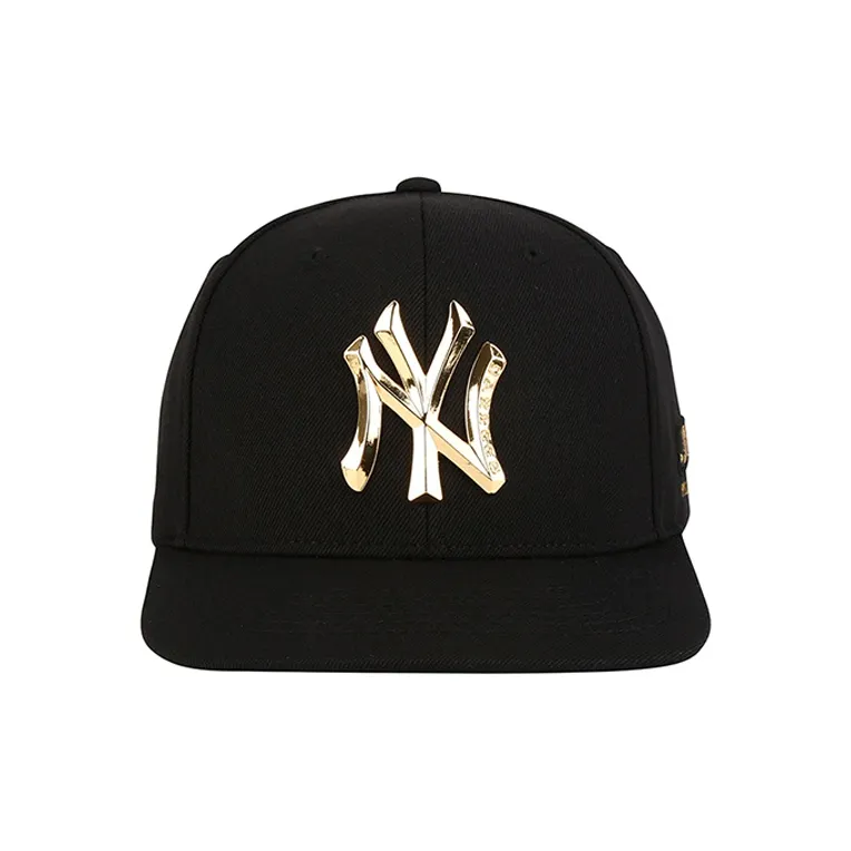 MLB Acrylic Baseball Caps Unisex Black With Gold Logo-1